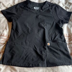Carhartt Women's Black V-Neck Scrub Top and pants